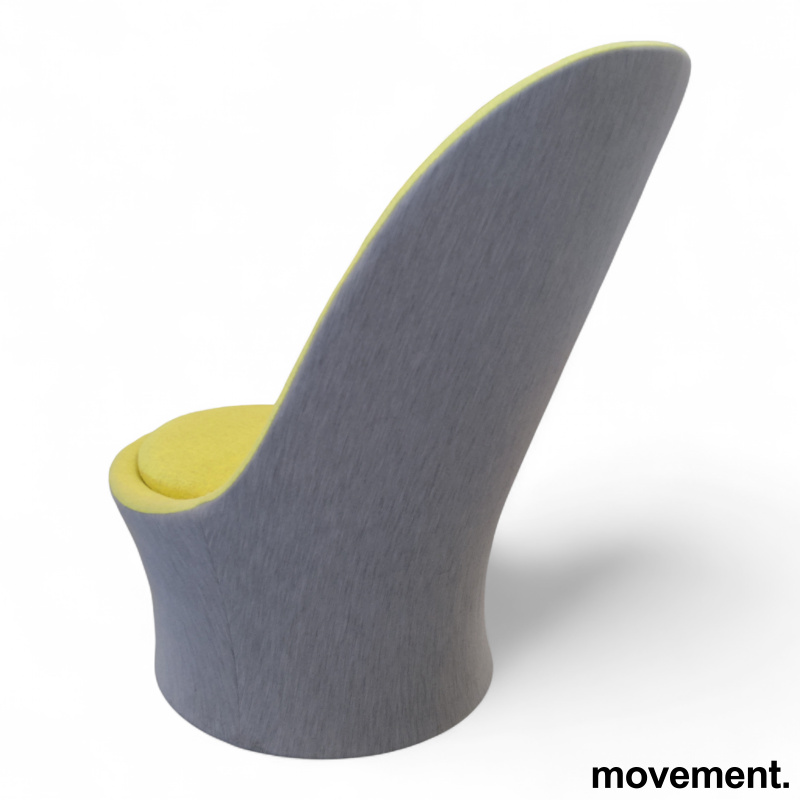 Eva loungestol Gult stoff, lyst - 3 / 4