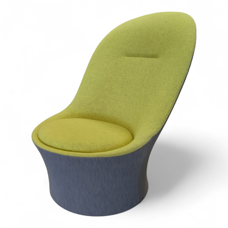 Eva loungestol Gult stoff, lyst