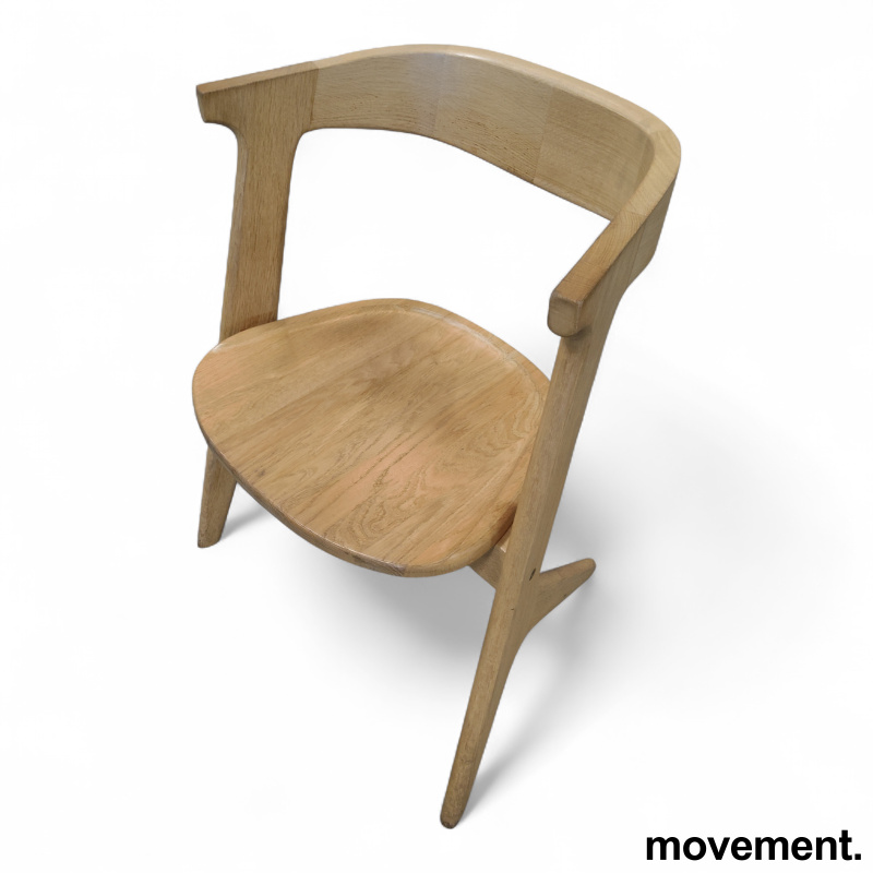 Stk. 1 Slab dining chair Eik, Pent brukt Tom Dixon 2.
