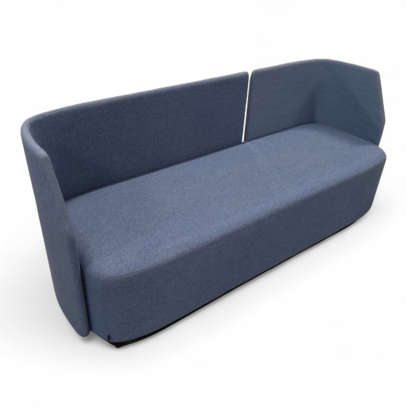 Fields 3-seter med lav rygg Blått,