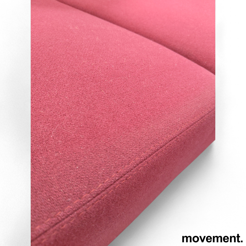 Cox 3-seter Mørkt rosa stoff, ben i - 3 / 5