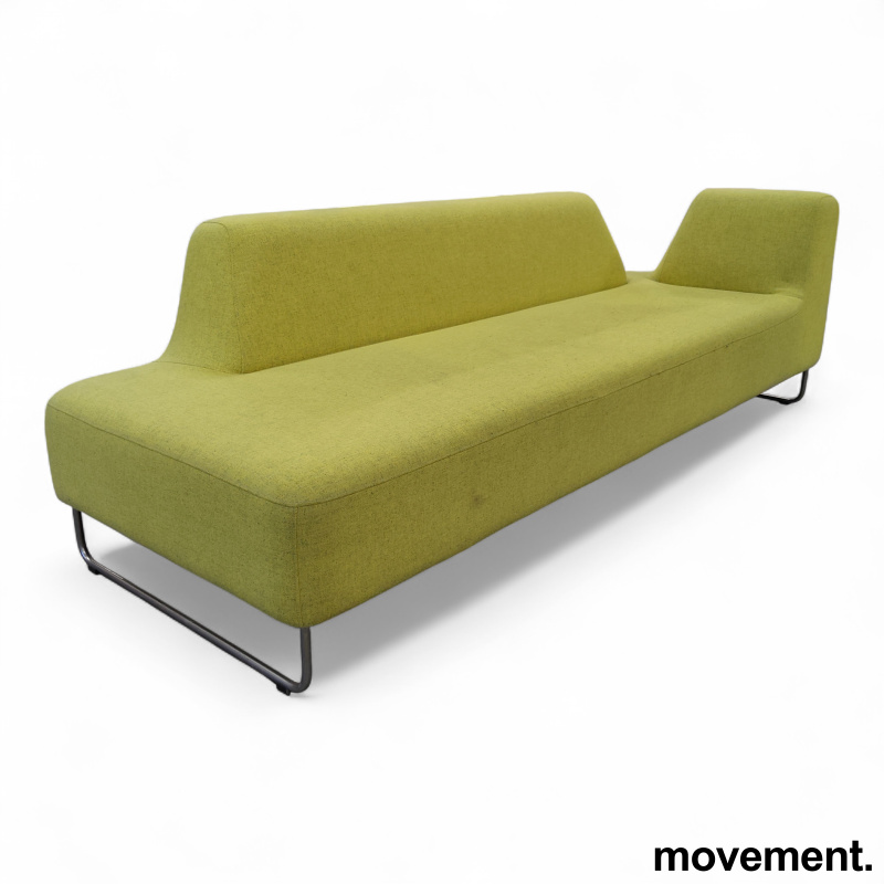 Ugo 302 Limegrønt, melert stoff, - 2 / 4