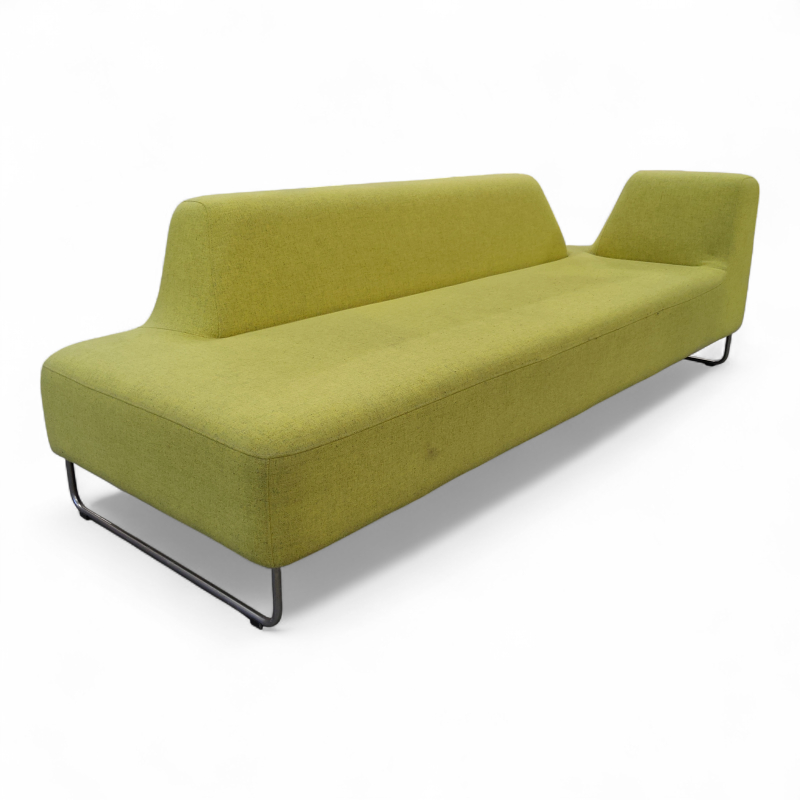 Ugo 302 Limegrønt, melert stoff,