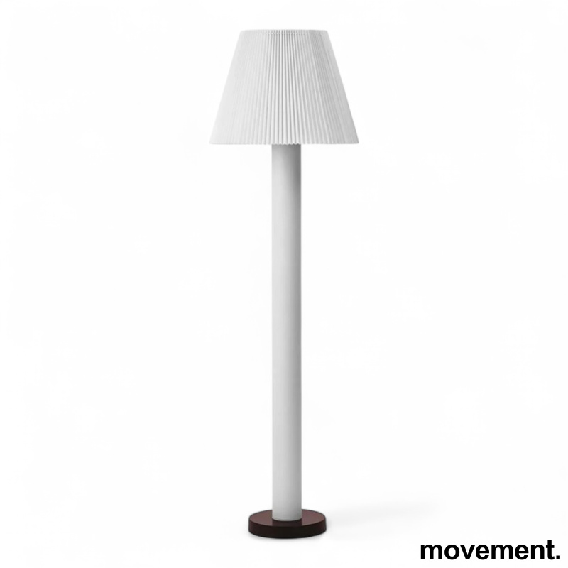 Cellu Floor Lamp Hvit med brun fot, - 1 / 2