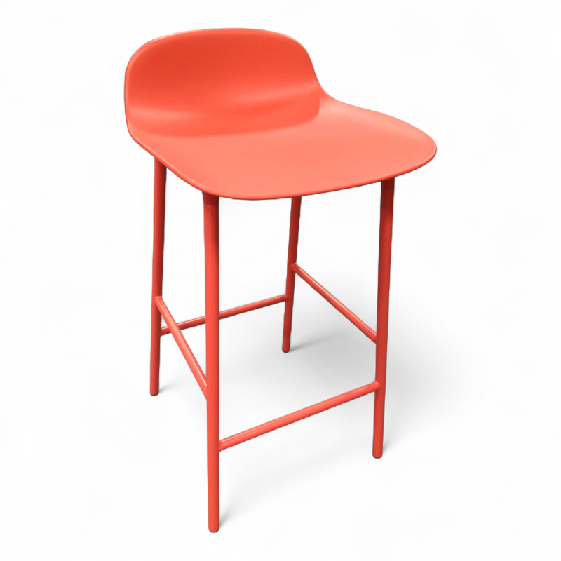Form barstol 65cm Rød(Bright red),