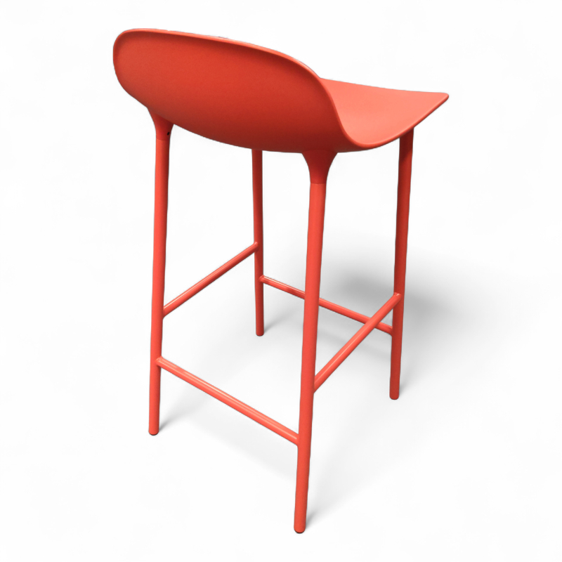 Form barstol 65cm Rød(Bright red),