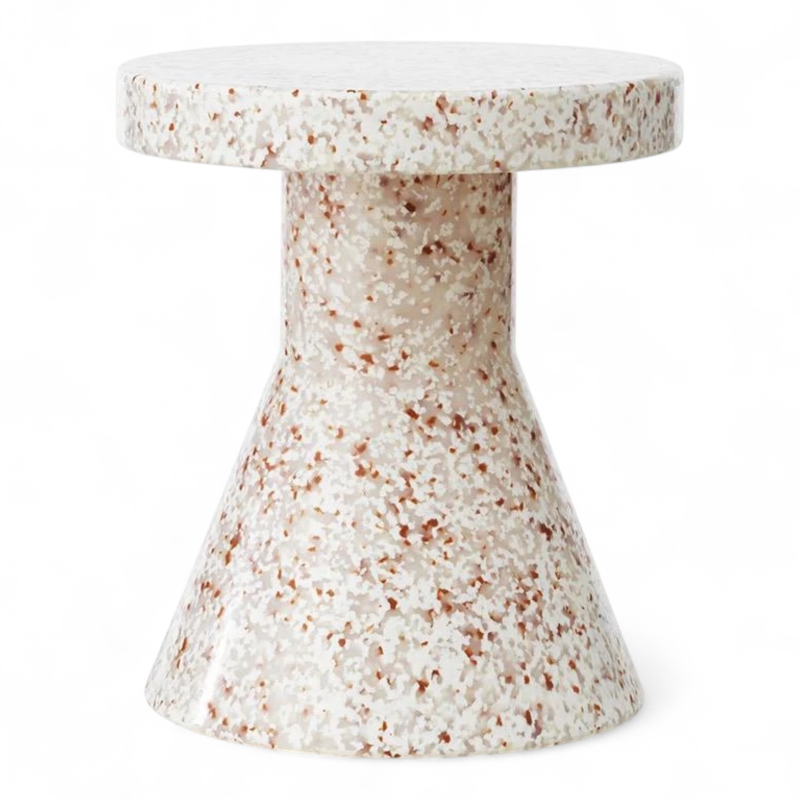 Bit Stool Cone Hvit med rødorange