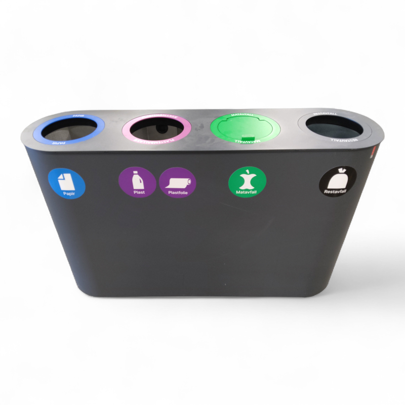 Split 4 med hjul 4 fraksjoner, Pent