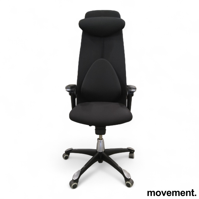 H09 9130 Sort stoff nytrukket, sort - 4 / 4