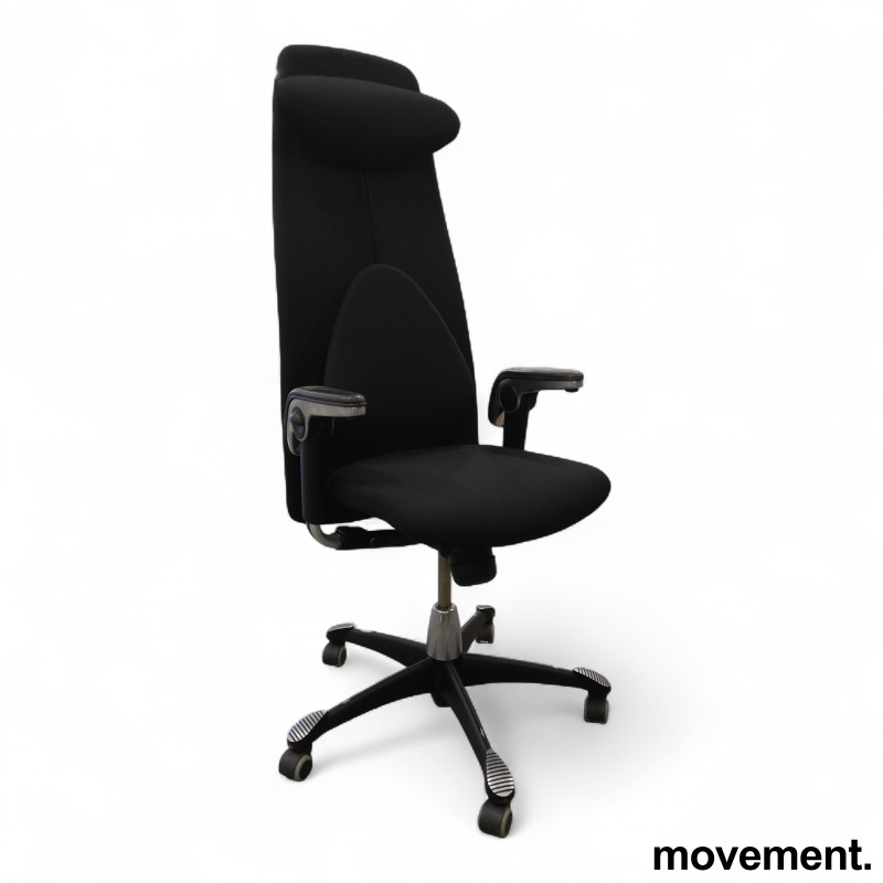 H09 9130 Sort stoff nytrukket, sort - 2 / 4