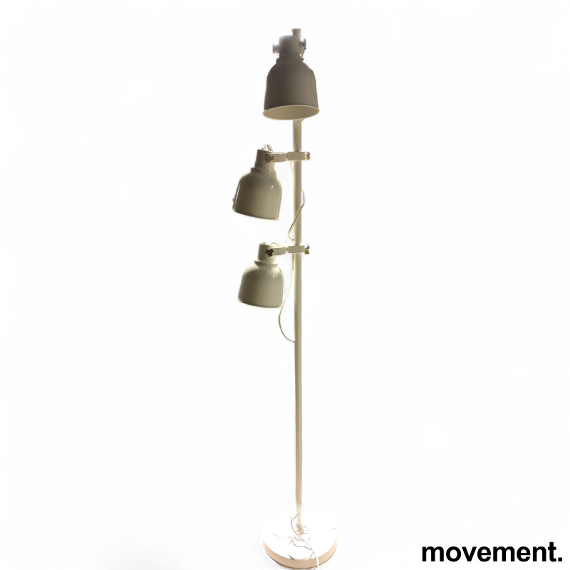 Hektar gulvlampe, 3 lamper Hvit,
