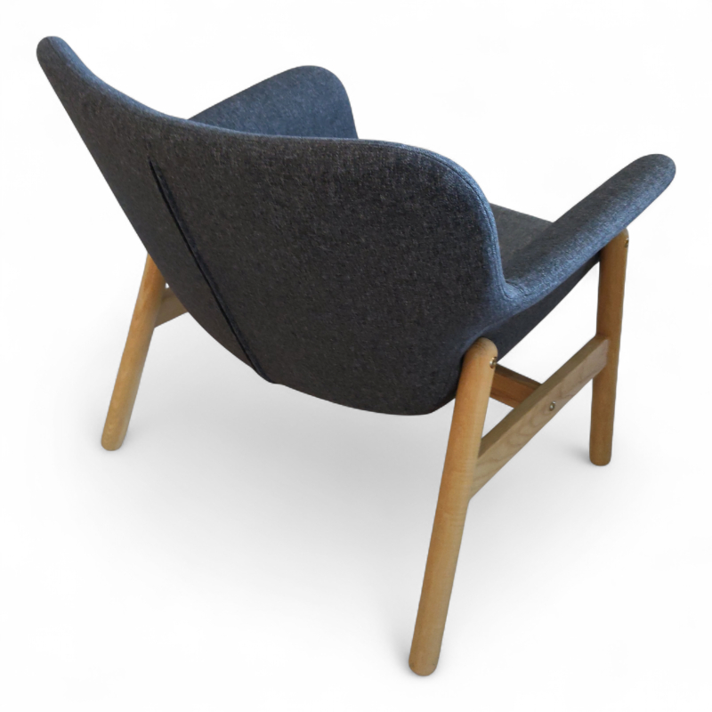 Vedbo Mørk grå, lys grå pute, Pent