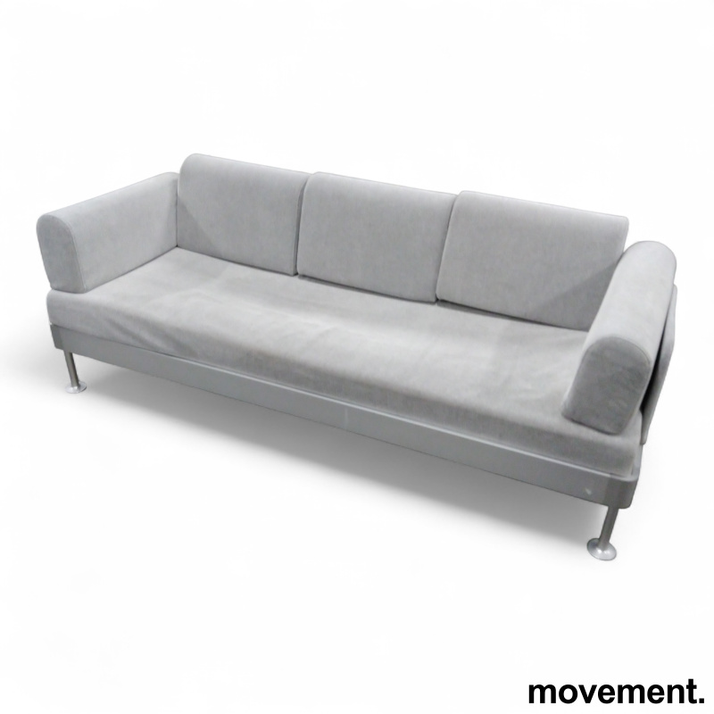 Delaktig sofa Grått stoff, alu - 1 / 2