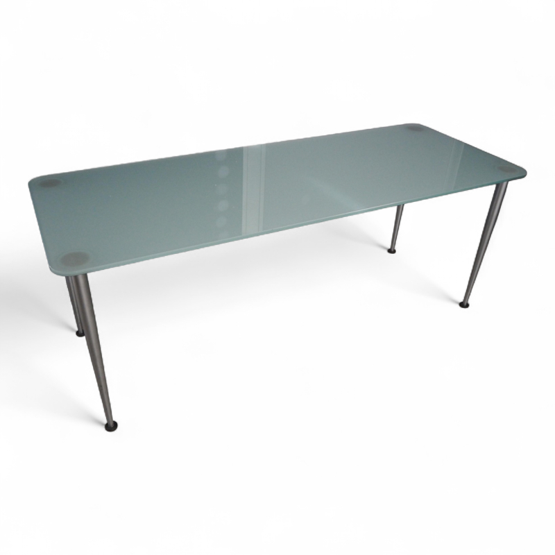 Loungebord glass 130x50cm, høyde