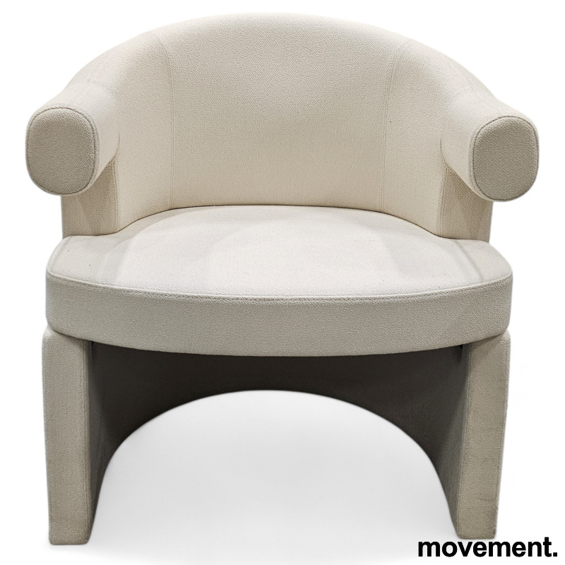 Burra chair Hvitt bouclestoff, Pent - 3 / 3