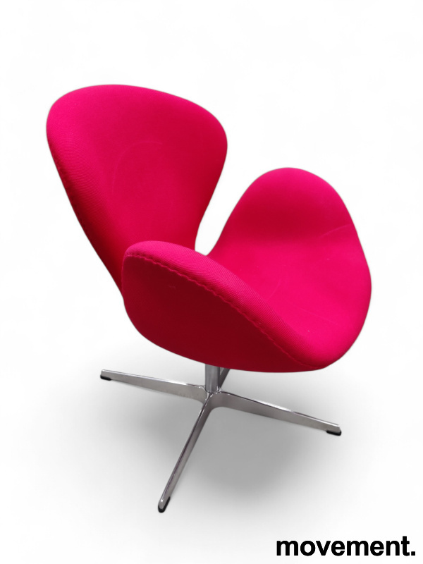 Svanen Rødt stoff, understell i - 3 / 5