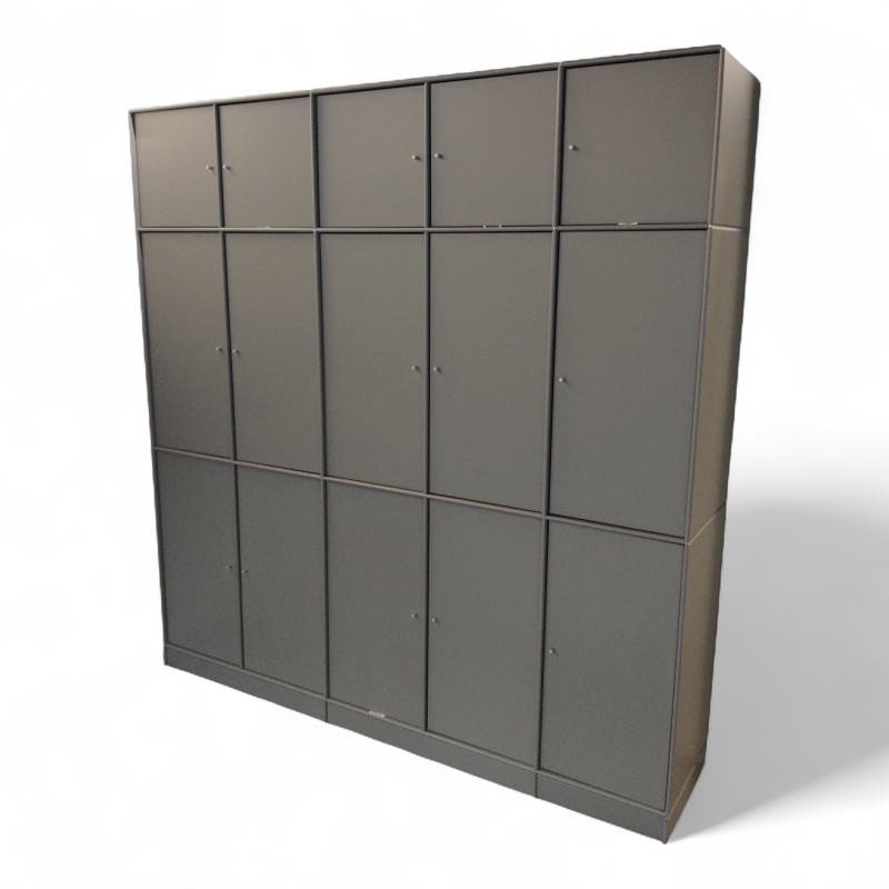 Quadrant skap 5x3dører 195x202cm