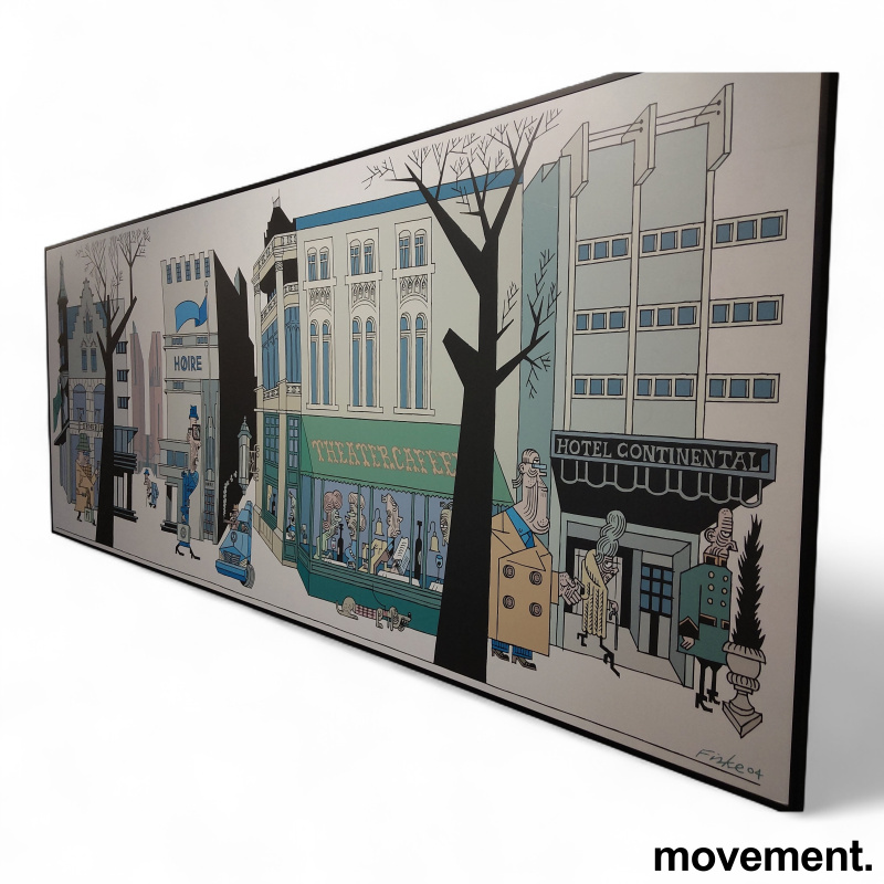 Lars Fiske illustrasjon 263x100cm  - 2 / 3