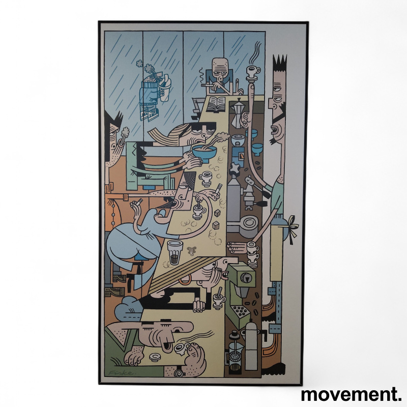 Lars Fiske  illustrasjon 90x160cm