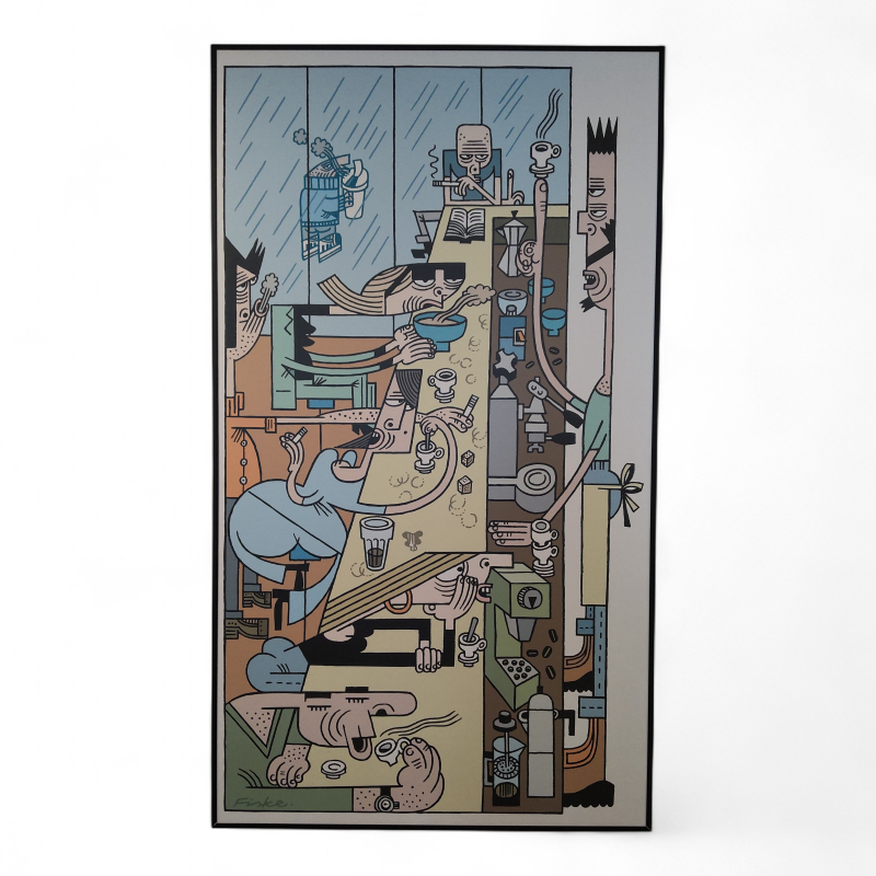 Lars Fiske  illustrasjon 90x160cm