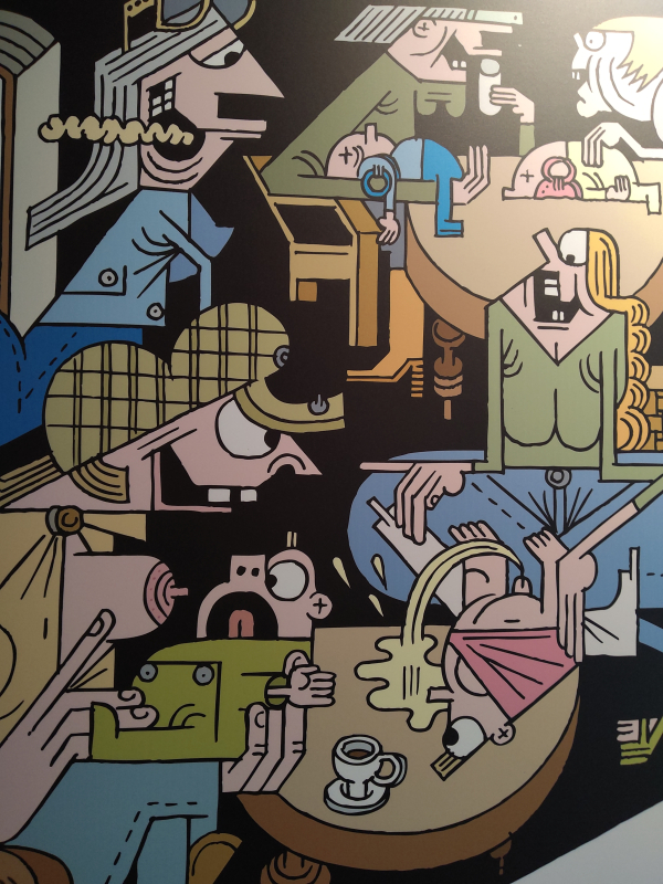 Lars Fiske illustrasjon 300x120cm