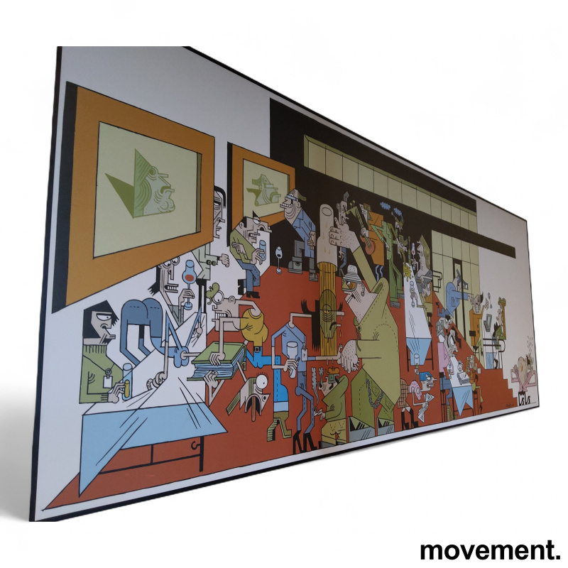 Lars Fiske illustrasjon 290x117cm - 2 / 3