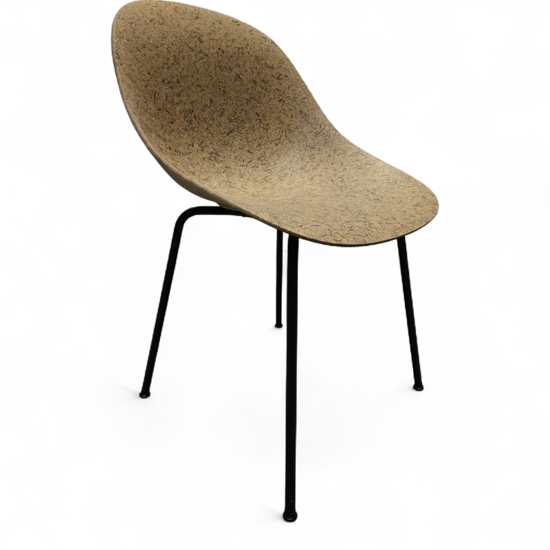 Mat Chair Dark Seaweed, ben i sort,