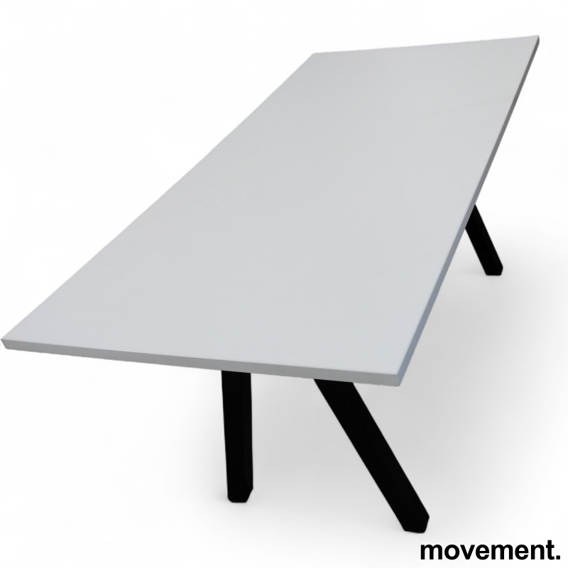 Lux møtebord 160x80cm Hvit laminat, - 2 / 2