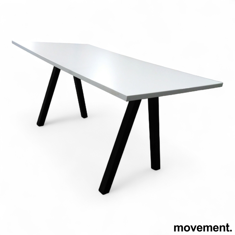 Lux møtebord 160x80cm Hvit laminat, - 1 / 2