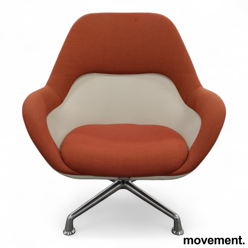 SW1 Rødorange stoff (Kvadrat - 2 / 4