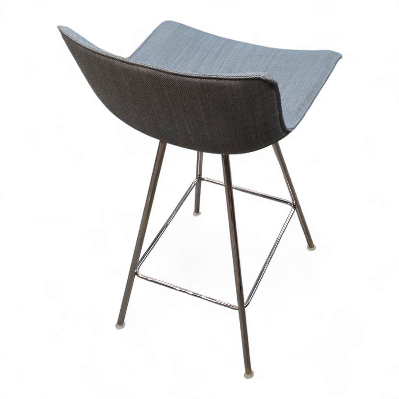 Comet barstol 65cm Blågrått stoff,