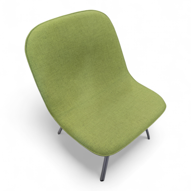 Pal Easy Chair høy Grønt stoff, grå