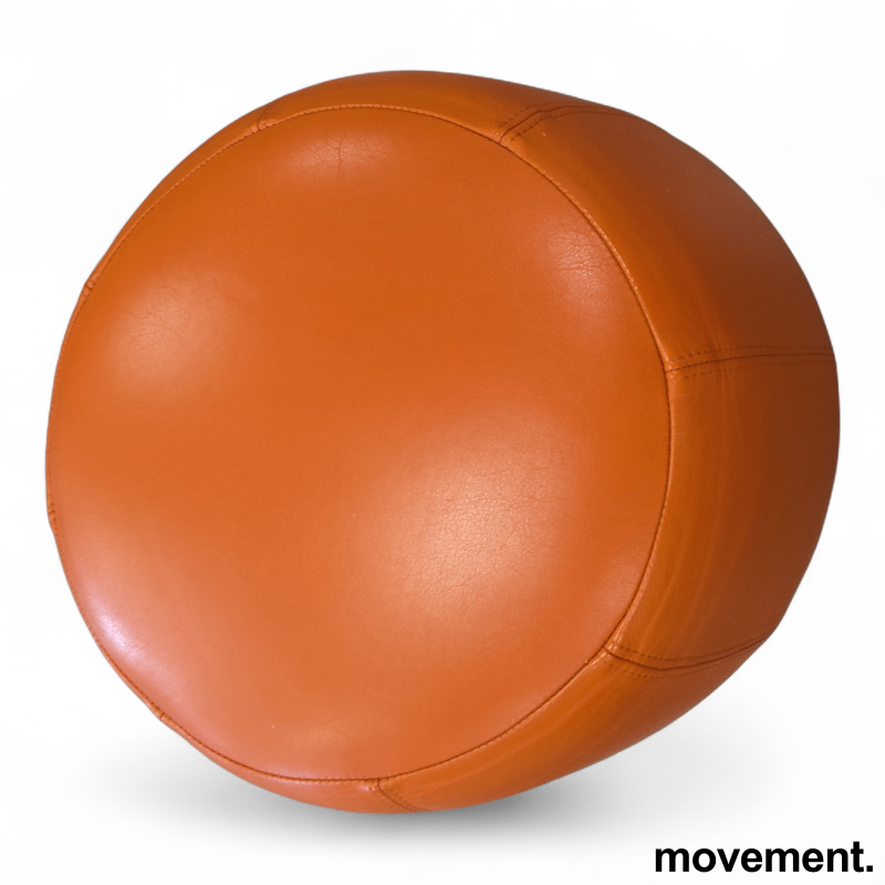 Pix puff 3028 Ø=50  Orange skinn, - 3 / 3