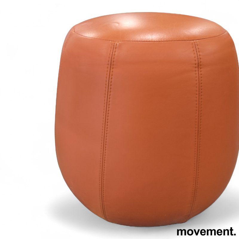 Pix puff 3028 Ø=50  Orange skinn, - 1 / 3