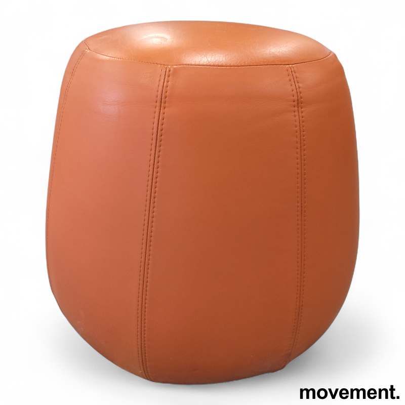 Pix puff 3028 Ø=50  Orange skinn, - 2 / 3