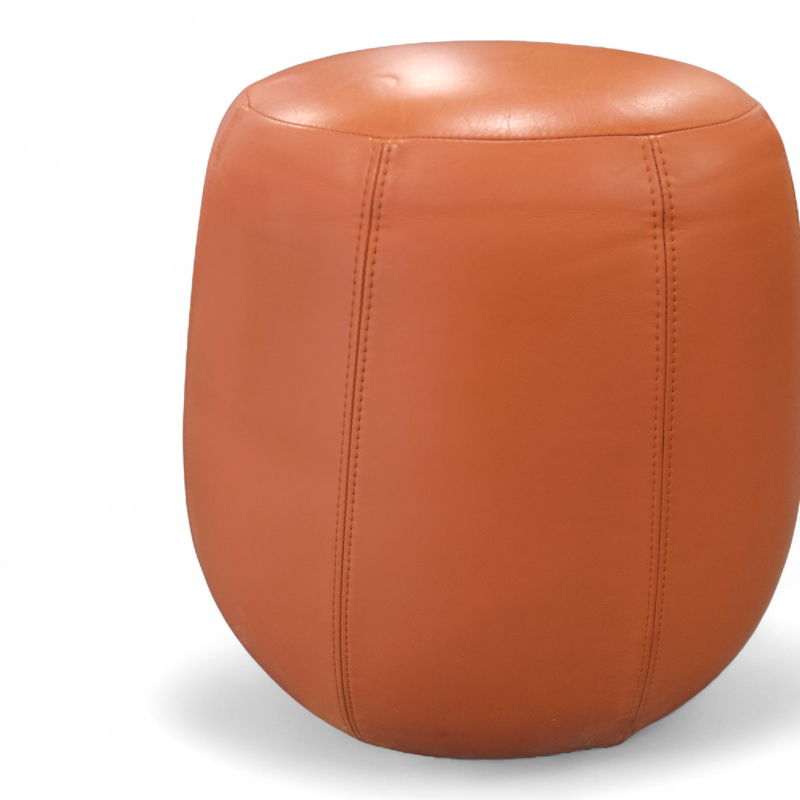 Pix puff 3028 Ø=50  Orange skinn,