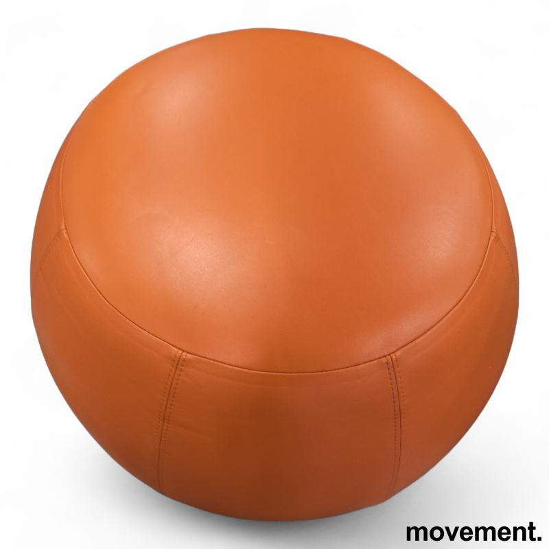 Pix puff Ø=67cm Orange skinn, Pent - 3 / 3