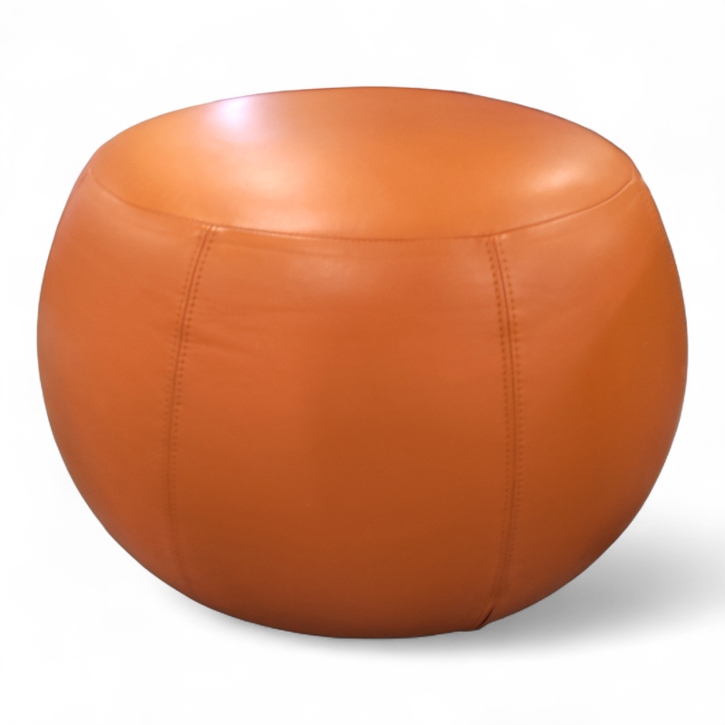 Pix puff Ø=67cm Orange skinn, Pent