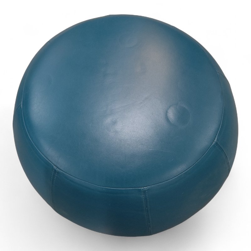 Pix puff Ø=67cm Turkis skinn, Pent