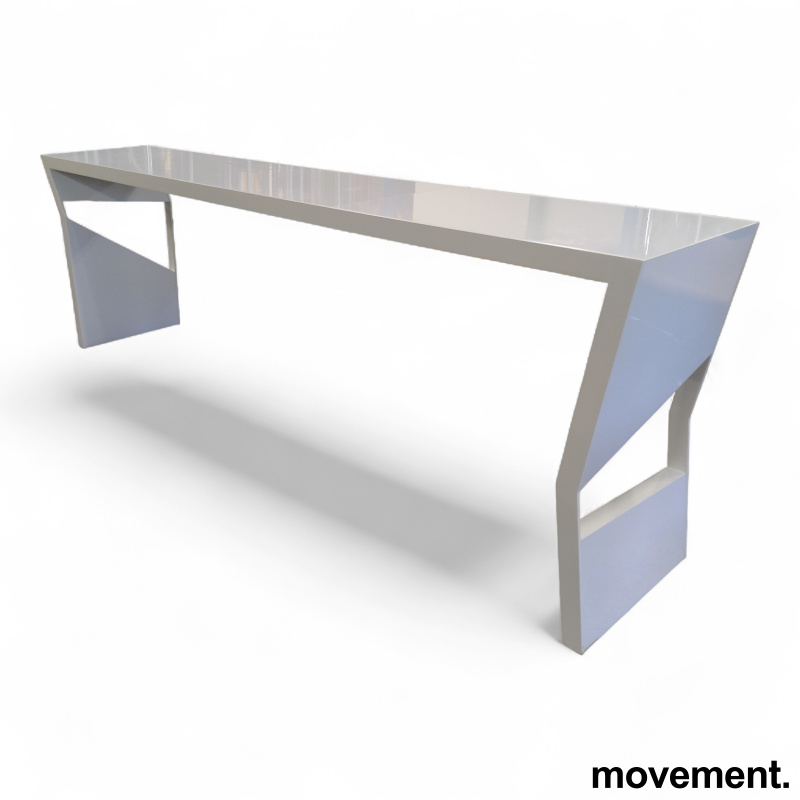 Barbord 330x60cm, høyde 106cm Hvit, - 1 / 2