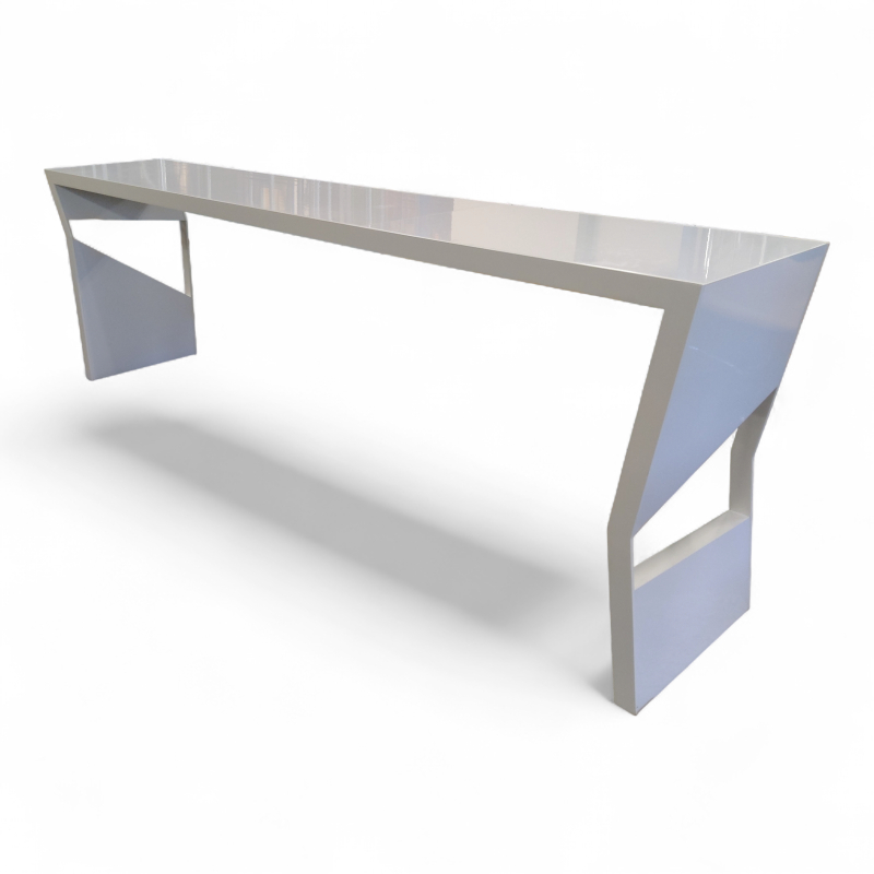 Barbord 330x60cm, høyde 106cm Hvit,