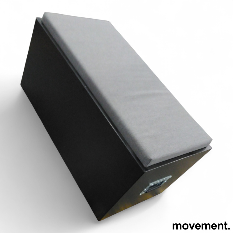 Stage box medium med pute Sort - 2 / 2