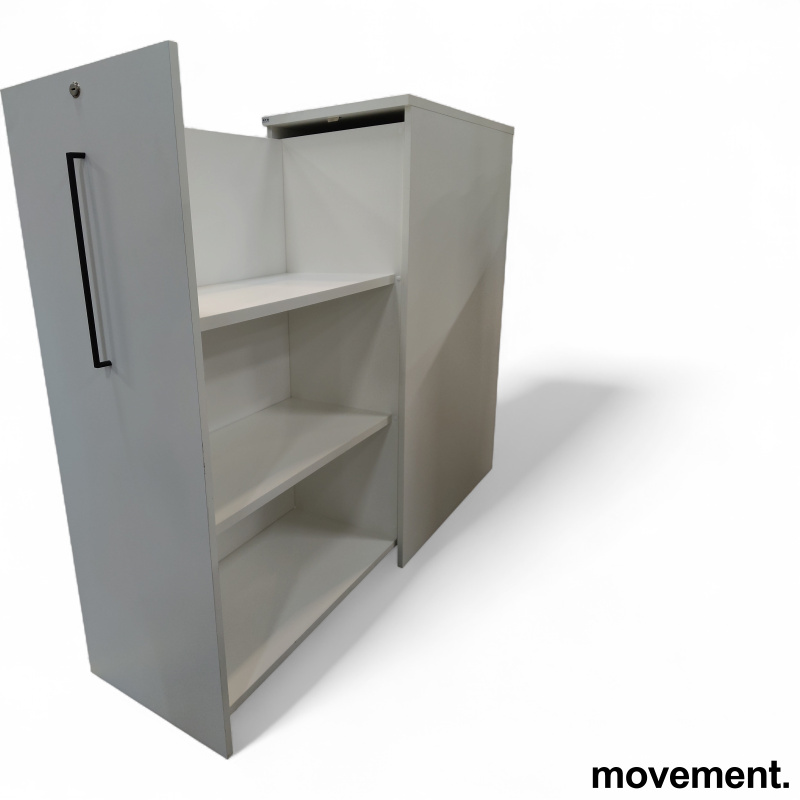 Hold tårnskap 40x80cm venstre Hvit, - 2 / 2