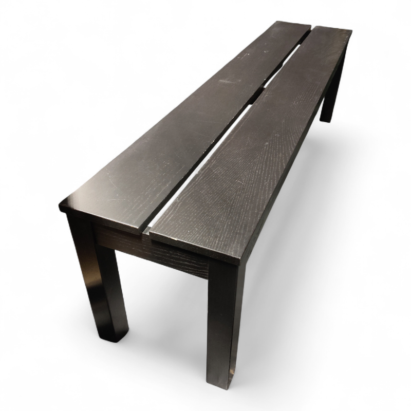 Bjursta benk 158cm sort, Brukt