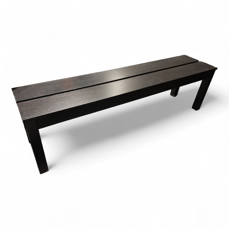 Bjursta benk 158cm sort, Brukt