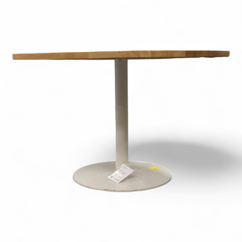 Møtebord Ø=120cm Heltre eik plate,