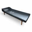 Daybed Sort skinn, bøk understell, - 1 / 2
