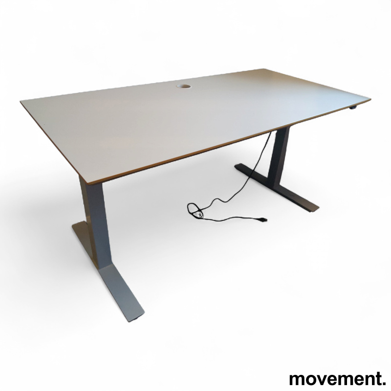 Hevsenk 160x80cm Lys grå laminat, - 1 / 2