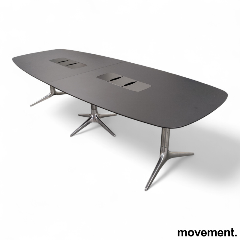 Hidetech møtebord 280x110cm Sort - 1 / 4