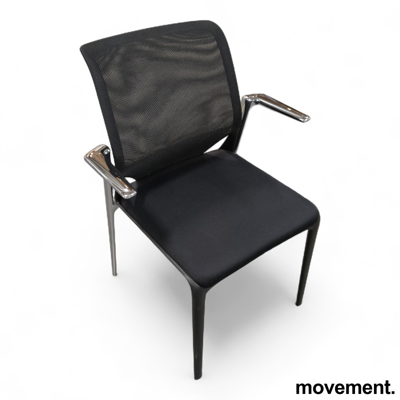 MedaSlim konferansestol Sort mesh - 1 / 4